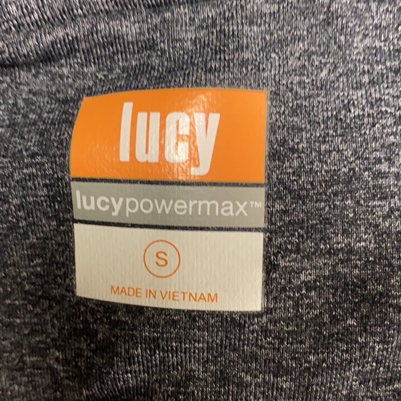 LUCY POWERMAX S Dark Gray Heathered Leggings - Picture 6 of 7